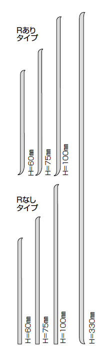 Rありタイプ/Rなしタイプ