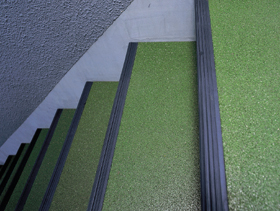 ロンチップタイル 階段用 タイルカーペット ゴムタイル 床材 ロンシール工業