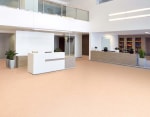 Spacious empty reception hall in modern building